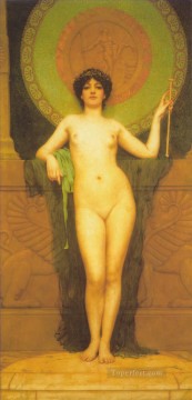 John William Godward Painting - Campaspe lady nude John William Godward